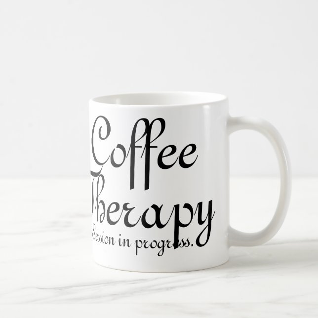Customisable Coffee Therapy Coffee Mug (Right)