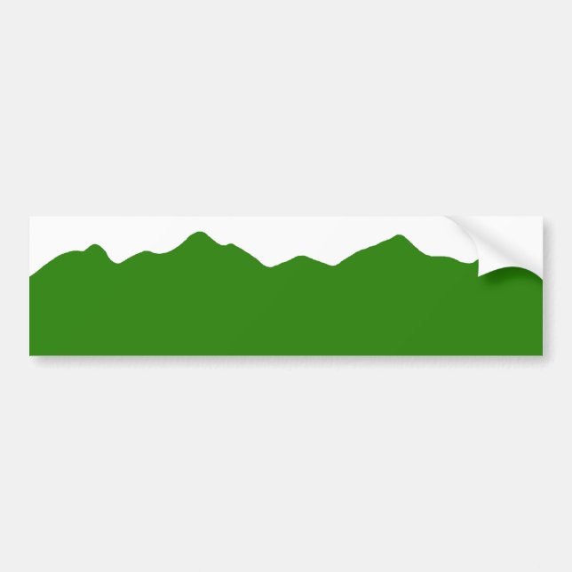Customisable Colorado Mountains Bumper Sticker (Front)