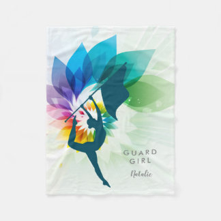 Customisable Colour Guard Fleece Throw Blanket