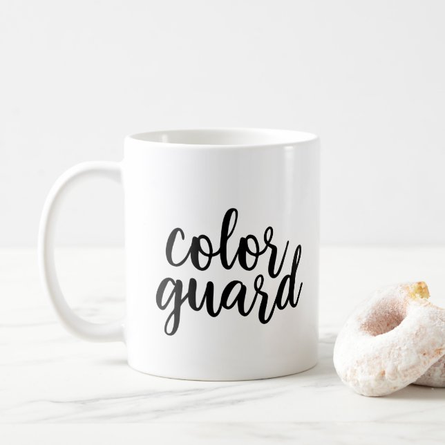 Customisable Colour Guard Mug with Flag Graphic (With Donut)