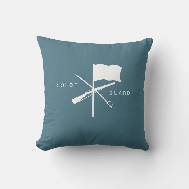 Customisable Colour Guard Throw Pillow (Front)