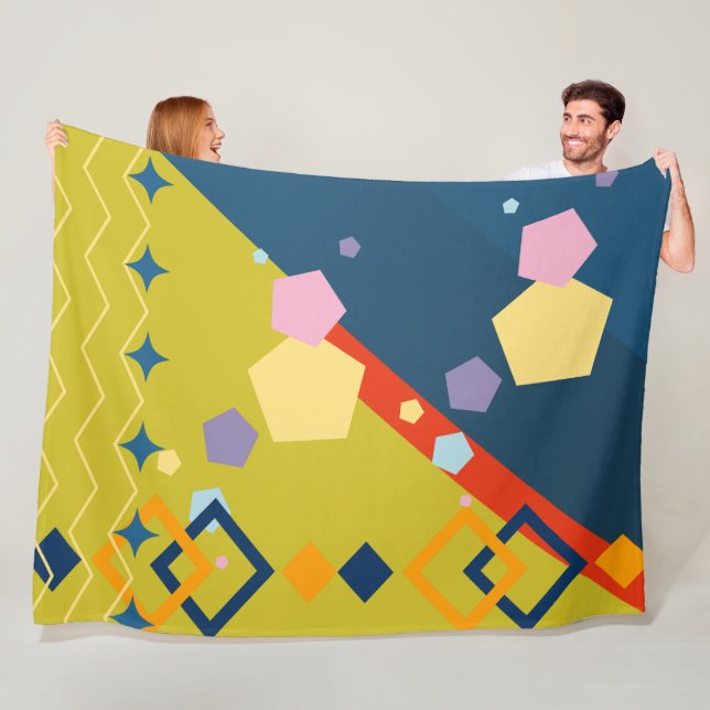 Customisable Colourful Geometric Pattern Blanket  (In Situ)