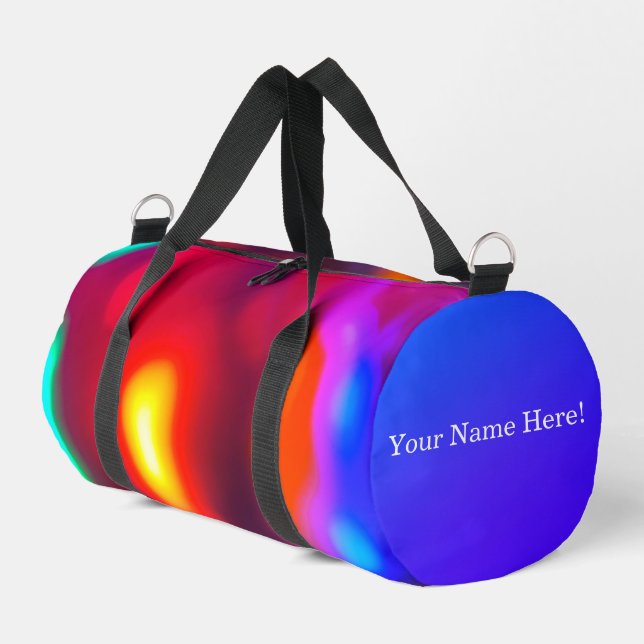 Customisable Colourful Print Cut Sew Bag (Left Corner)