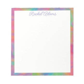 Customisable Colourful Splotches Notepad