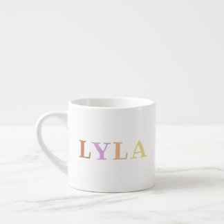 Customisable Colourful Toddler/Kid Name Mini Mug