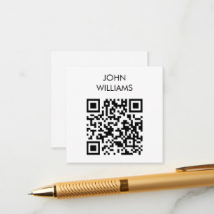Customisable Company Exhibition Opening QR Code Enclosure Card
