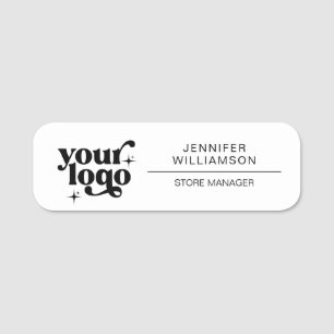 Customisable Company Logo & Employee Name Tag