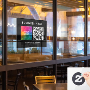 Customisable Company Logo QR Code Elegant Modern