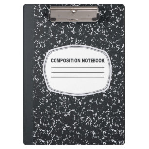 Customisable Composition Notebook Clipboard