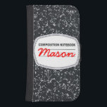 Customisable Composition Notebook Galaxy4S Wallet<br><div class="desc">It's time to go old school with this Customisable Composition Notebook Samsung Galaxy 4S Wallet Case! The design features a classic black and white cover of the composition book of everyone's childhood. You can customise the case by clicking the "customise it" icon and simply changing the text in the space...</div>