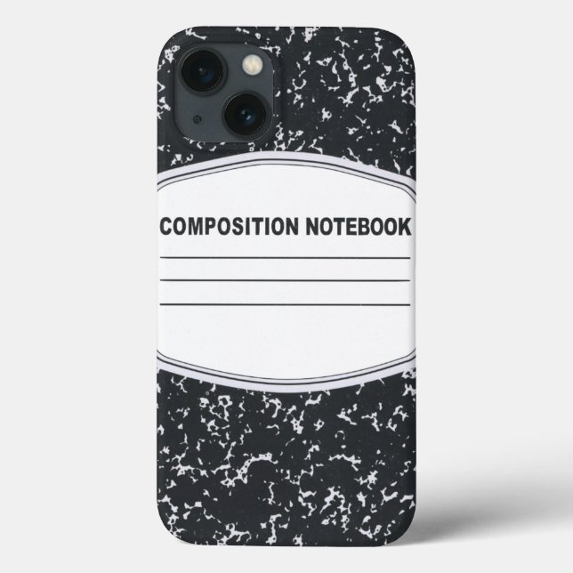 Customisable Composition Notebook iPad Case (Back)