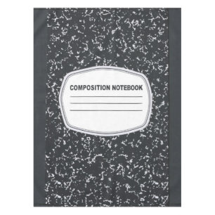 Customisable Composition Notebook Tablecloth