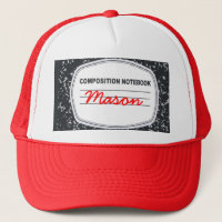 Customisable Composition Notebook Trucker Hat