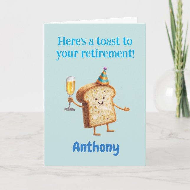 Customisable Congratulations Mens Funny Retirement Card (Front)
