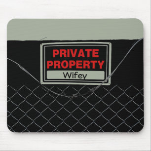 Customisable Cool Fun Unique Wifey Mouse Pad