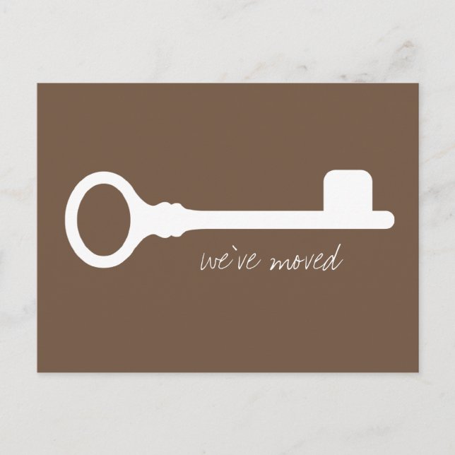 Customisable Cool New Address Announcement Postcard (Front)