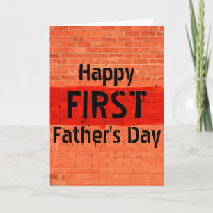 Customisable Cool Unique Photo First Father's Day Card