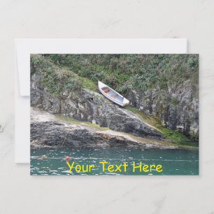 Customisable Cornwall boat Card