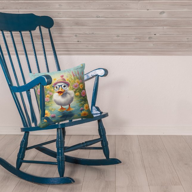 Customisable Cosy Duckling Throw Pillow (Creator Uploaded)