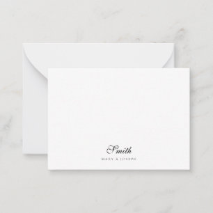 Customisable Couple First Names And Last Name Gift Card