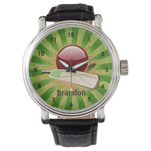 Customisable Cricket Design Watch