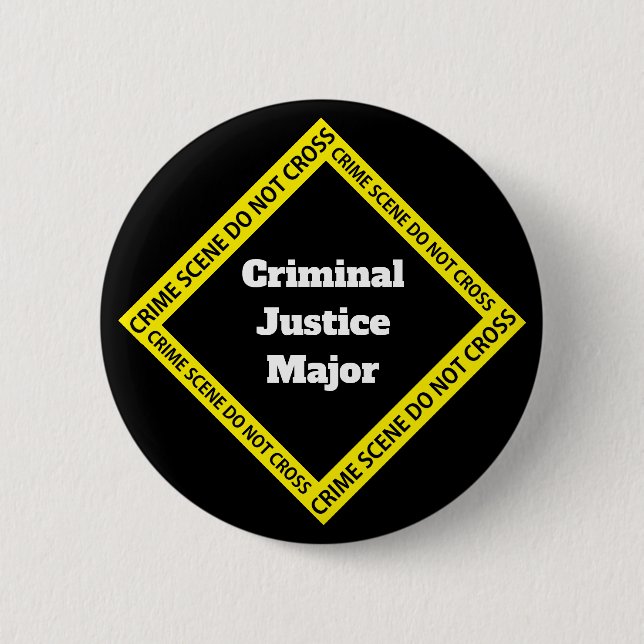 Customisable Criminal Justice 6 Cm Round Badge (Front)