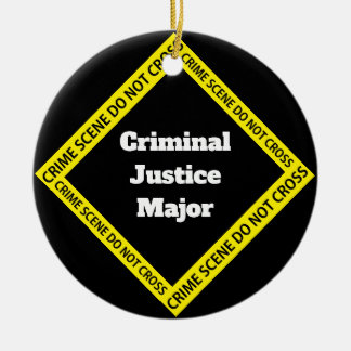 Customisable Criminal Justice Ceramic Tree Decoration