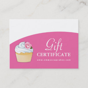 Customisable Cupcake Gift Certificate
