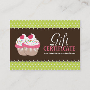 Customisable Cupcake Gift Certificate