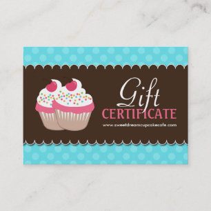 Customisable Cupcake Gift Certificate