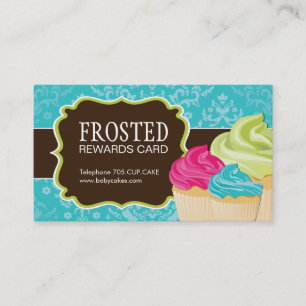 Customisable Cupcake Rewards Cards