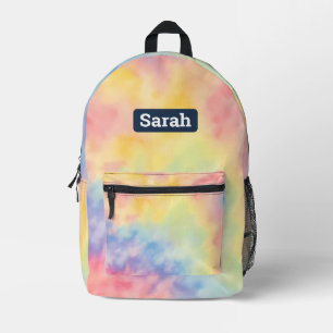Customisable custom name Tie-dye backpack