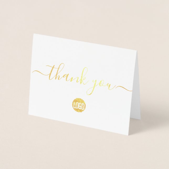 Customisable Customer Appreciation Thank you Foil Card (Front)