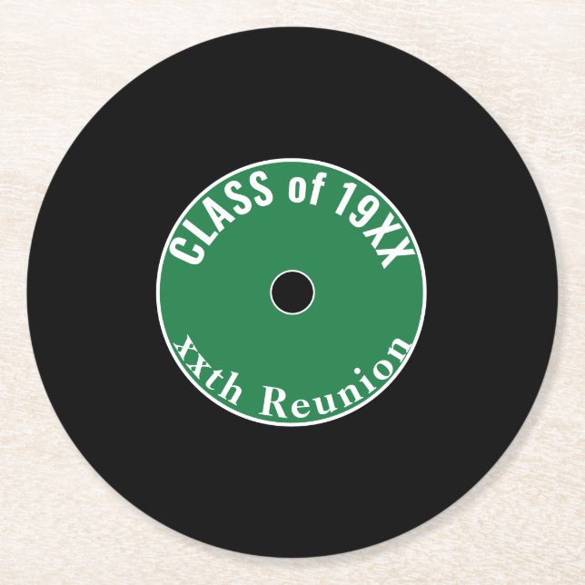 Customisable, Cute  Class reunion coasters (Front)