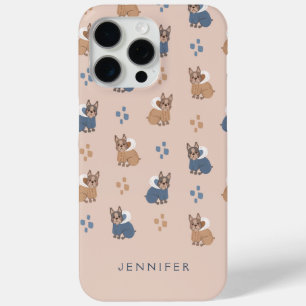 Customisable Cute French Bulldog & Terrier iPhone 15 Pro Max Case