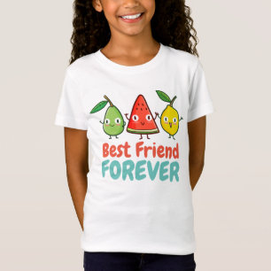 Customisable Cute Fruits BFF Girl's T-Shirt