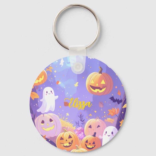 Customisable Cute Halloween  Key Ring (Front)