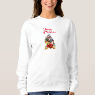 Customisable Cute Pittie Dog Yappy Christmas  Sweatshirt