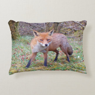 Customisable Cute Red Fox Woodland Wildlife  Decorative Cushion