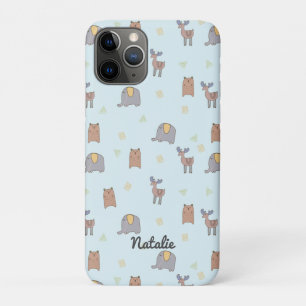 Customisable Cute Scandinavian Animals Pattern Case-Mate iPhone Case