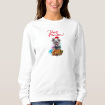 Customisable Cute Yorkie Dog Yappy Christmas