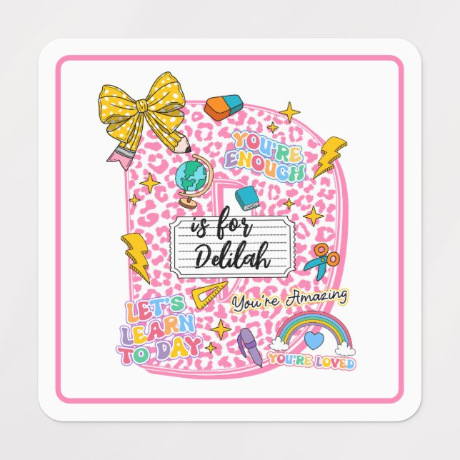 Customisable “D is for” Alphabet Art – Inspiration (Design 1)