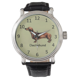 Customisable Dachshund Dog Wrist Watch