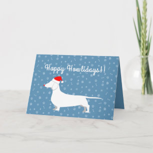 Customisable Dachshund Holiday Card