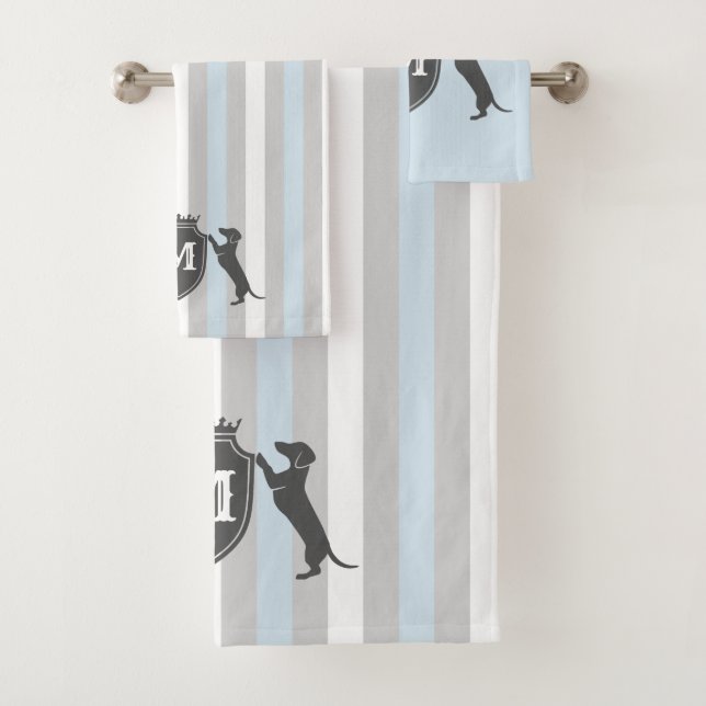 Customisable Dachshund Towel Set (Insitu)