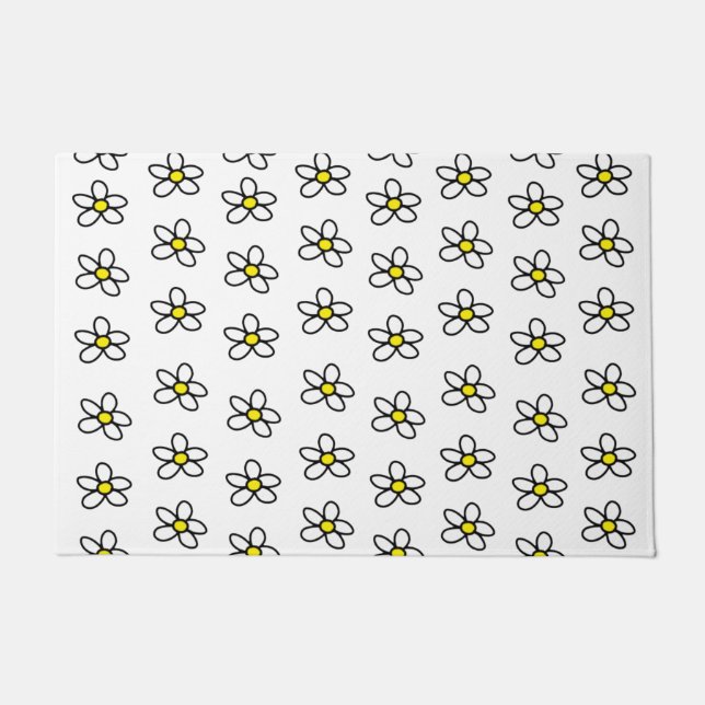 Customisable Daisies Doormat (Front)