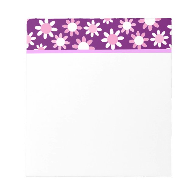 Customisable Daisies Notepad (Front)