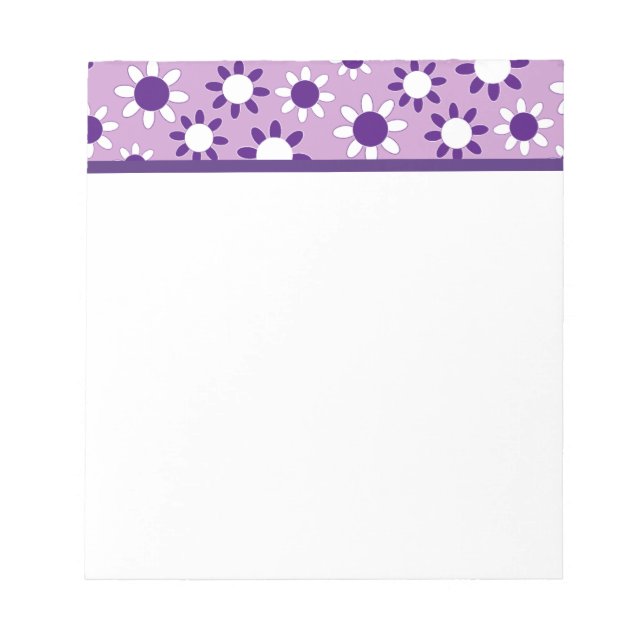 Customisable Daisies Notepad (Front)