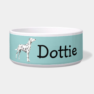 Customisable Dalmatian Dog Bowl