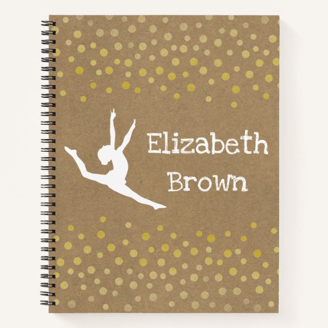 Customisable Dancer Kraft Paper Notebook (Front)